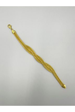 دستبند نقره طلائی زنانه 925 عیار Elif Silver - کد 793303376