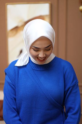 روسری سفید ساتن Silk Home - کد 793304165