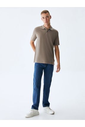 شلوار جین آبی مردانه جین ساده استاندارد کد 793601146