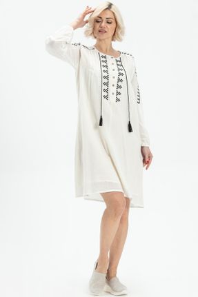 لباس بژ زنانه بافتنی رگولار آستین-بلند بیسیک کد 247075049