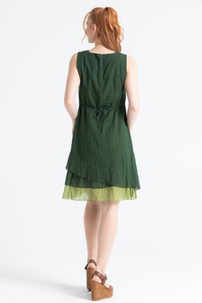 لباس سبز زنانه بافتنی پنبه (نخی) رگولار بیسیک کد 683377633
