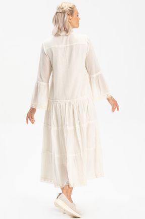 لباس بژ زنانه بافتنی پنبه (نخی) رگولار آستین-بلند بیسیک کد 93032003