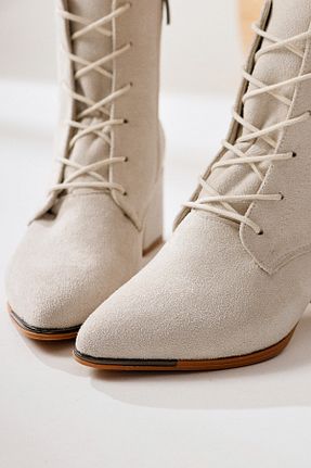 بوت / نیم بوت بژ زنانه جیر Limoya - کد 793890595