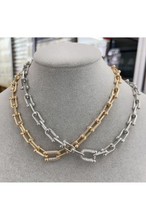 گردنبند جواهر طلائی زنانه کد 794023490