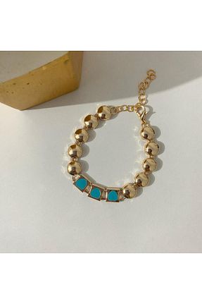 دستبند جواهر آبی زنانه Petek Collection - کد 794079455
