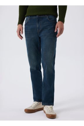 شلوار جین سفید مردانه فاق بلند جین استاندارد کد 793612654
