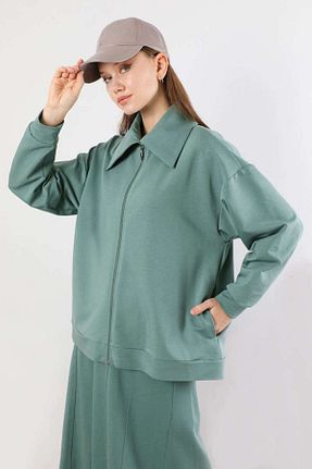 ست بالاتنه و پائین تنه سبز زنانه بافتنی ZÜLAYS - کد 788130767