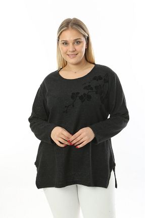 پلیور سایز بزرگ مشکی زنانه سایز بزرگ tıgersıze - کد 793779926