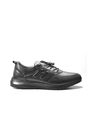 کفش کژوال مشکی مردانه چرم طبیعی پاشنه کوتاه ( 4 - 1 cm ) پاشنه ساده کد 793791399