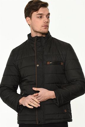 کاپشن مشکی مردانه رگولار Dewberry - کد 40558611
