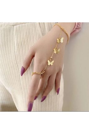 دستبند جواهر طلائی زنانه کد 793958561