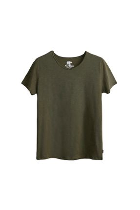 تی شرت خاکی مردانه Fitted کد 745101115