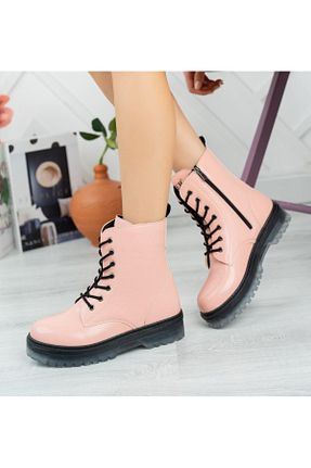 بوت / نیم بوت صورتی بچه گانه چرم مصنوعی Ramer - کد 344502847