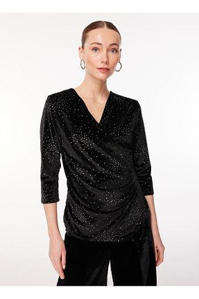 بلوز مشکی زنانه دو سینه Selen - کد 793900461