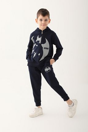 شلوار کرمگن سرمه ای بچه گانه رگولار Batman - کد 794276249
