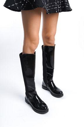 بوت / نیم بوت مشکی زنانه چرم مصنوعی Lolita Love Shoes - کد 794324622