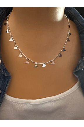 گردنبند جواهر زنانه استیل ضد زنگ کد 794456324