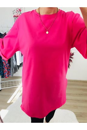 تیشرت صورتی زنانه رگولار B1butik - کد 103633454