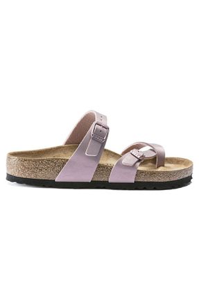 دمپائی بنفش زنانه پاشنه تخت Birkenstock - کد 95432984