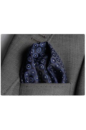دستمال جیبی سرمه ای مردانه پارچه ای Exve Exclusive - کد 37122294