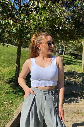 بلوز نباتی زنانه ساده KüButik - کد 104351342