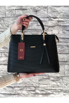 کیف دوشی مشکی زنانه چرم مصنوعی Armise gold - کد 101888816