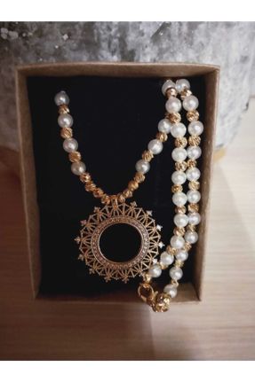 گردنبند جواهر طلائی زنانه روکش طلا کد 104851283