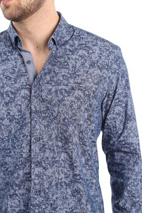 پیراهن طوسی مردانه اسلیم فیت Genel Markalar - کد 64979040