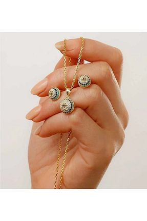 گردنبند نقره طلائی زنانه 925 عیار sorti takı aksesuar - کد 794282509