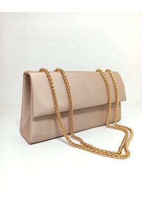کیف مجلسی بژ زنانه dizaynbag - کد 794438153