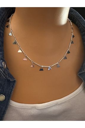 گردنبند جواهر زنانه استیل ضد زنگ کد 794456324