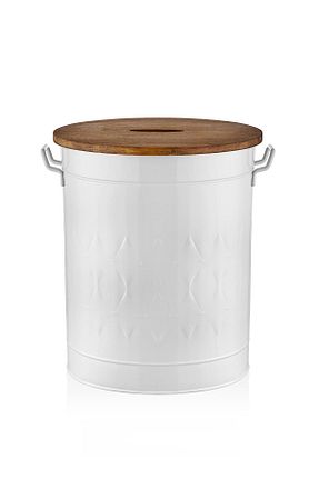 سبد لباس سفید فلزی The Mia - کد 794563401