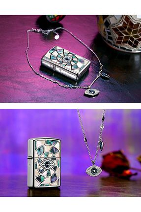 فندک بنزینی طوسی Zippo - کد 794591174