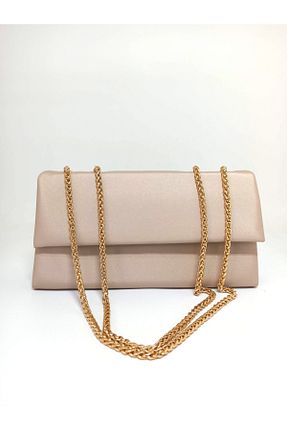 کیف مجلسی بژ زنانه dizaynbag - کد 794438153