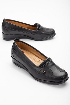 کفش کژوال مشکی زنانه چرم خالص THE FRİDA SHOES - کد 738184618