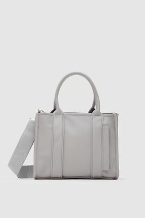 کیف دوشی طوسی زنانه چرم مصنوعی citycenterfashion - کد 787009637