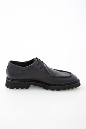کفش کلاسیک مشکی مردانه چرم طبیعی پاشنه کوتاه ( 4 - 1 cm ) کد 794725984
