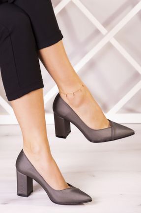 کفش مجلسی طلائی زنانه پارچه نساجی پاشنه ضخیم پاشنه متوسط ( 5 - 9 cm ) کد 465531644