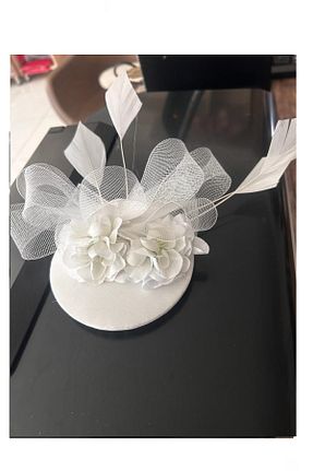گیره سر سفید زنانه پلی استر BBA TULLE STORE - کد 794838355