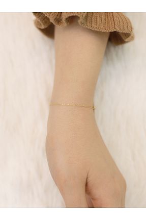 دستبند طلا زرد زنانه 14 عیار ZEYNEPLİ GOLD - کد 794862023