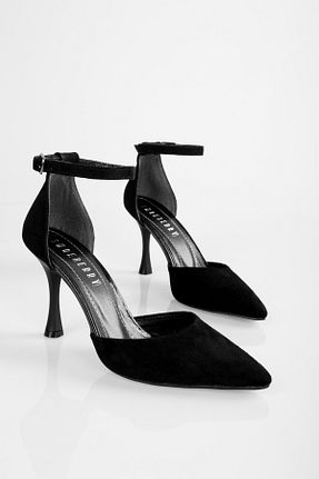 کفش استایلیتو مشکی پاشنه نازک Shoeberry - کد 791176178
