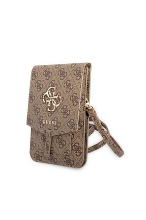 کیف دوشی بژ زنانه پارچه ای Guess - کد 794711371