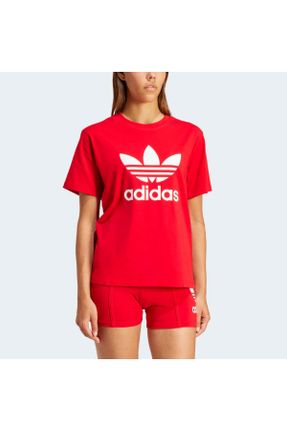 تی شرت قرمز زنانه راحت کد 794702232