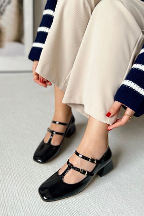 کفش پاشنه بلند کلاسیک مشکی زنانه چرم مصنوعی POLKA STORE - کد 794699338