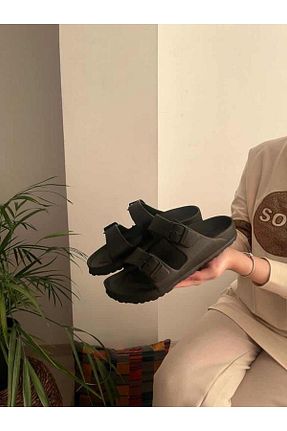 صندل مشکی زنانه پاشنه ضخیم Behtah Kundura - کد 794724699