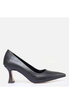 کفش پاشنه بلند کلاسیک مشکی زنانه چرم مصنوعی پاشنه متوسط ( 5 - 9 cm ) پاشنه نازک کد 790376595