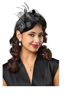 گیره سر مشکی زنانه پلی استر BBA TULLE STORE - کد 794833364