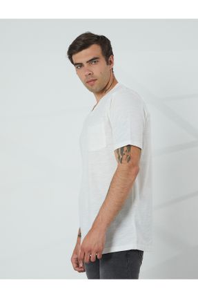 تی شرت سفید مردانه اورسایز تکی طراحی کد 795104820