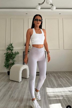 ساق شلواری طوسی زنانه بافتنی style of style - کد 794728430