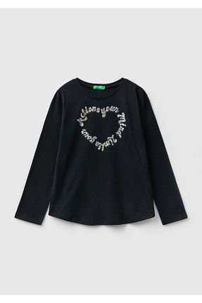 تیشرت مشکی بچه گانه رگولار United Colors of Benetton - کد 794783356